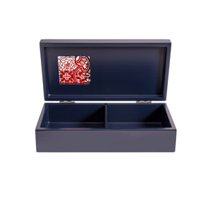 Tea Box, 2 Compartments, Harmony Tapestry