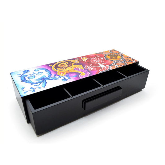 Tea Box, 4 compartments, Harmony