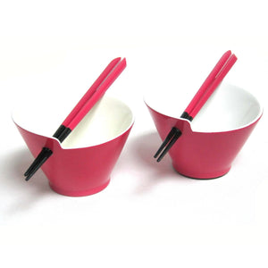 Dining Bowl Set of 2, Just Colour (Pink)