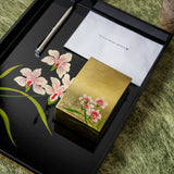 Desk Set D (In-Tray, Business Card Box & Notelet Holder) - Orchid