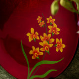 Display Plate with Stand - Orchid