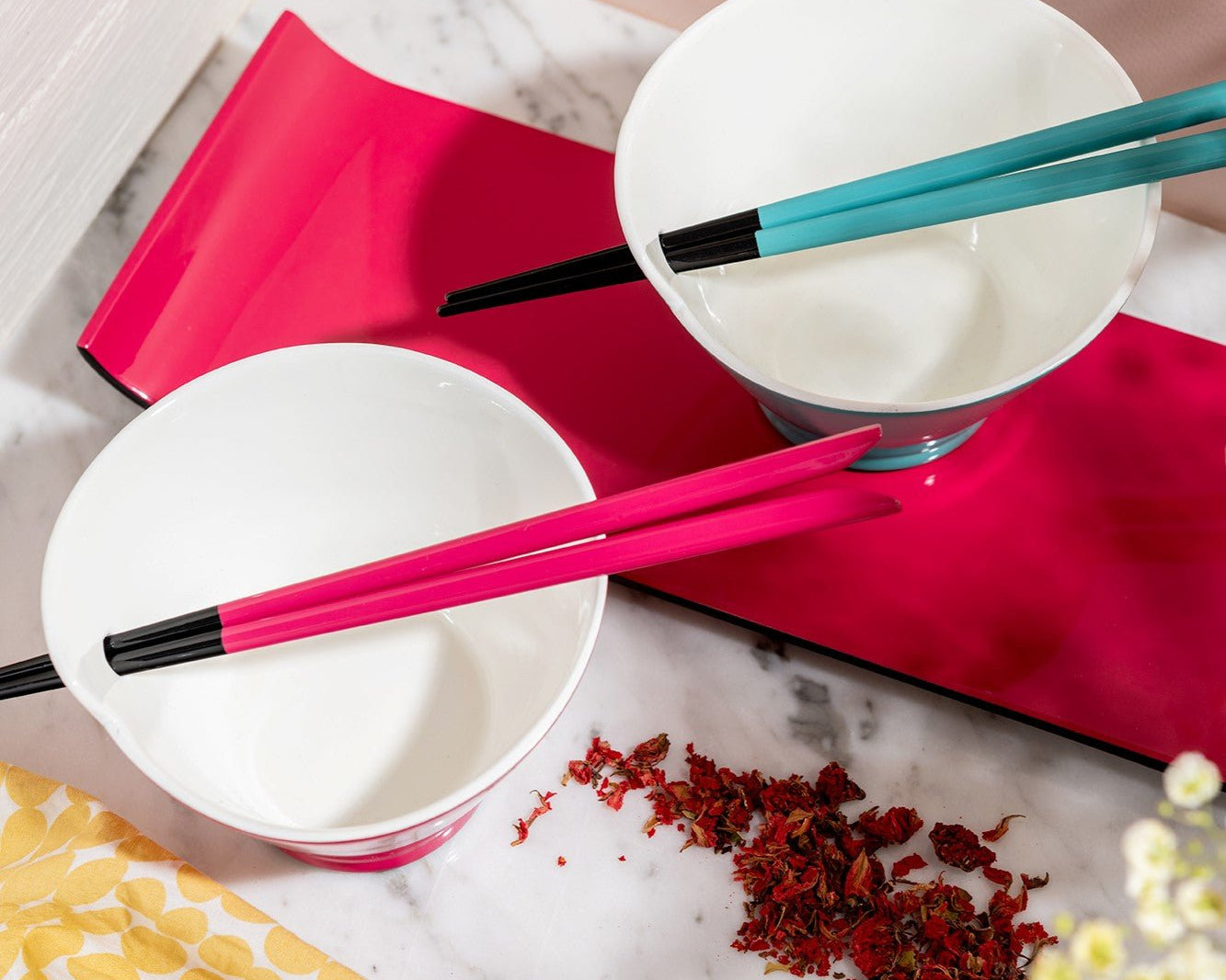 Slightly Curved Tray, Just Colour (Pink) - Qua | Distinctive Gifts