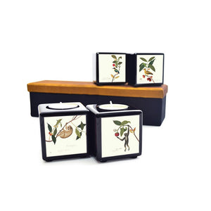 Tealight Holder, Set of 2, William Farquhar (Loris & Gibbon) - Qua | Distinctive Gifts