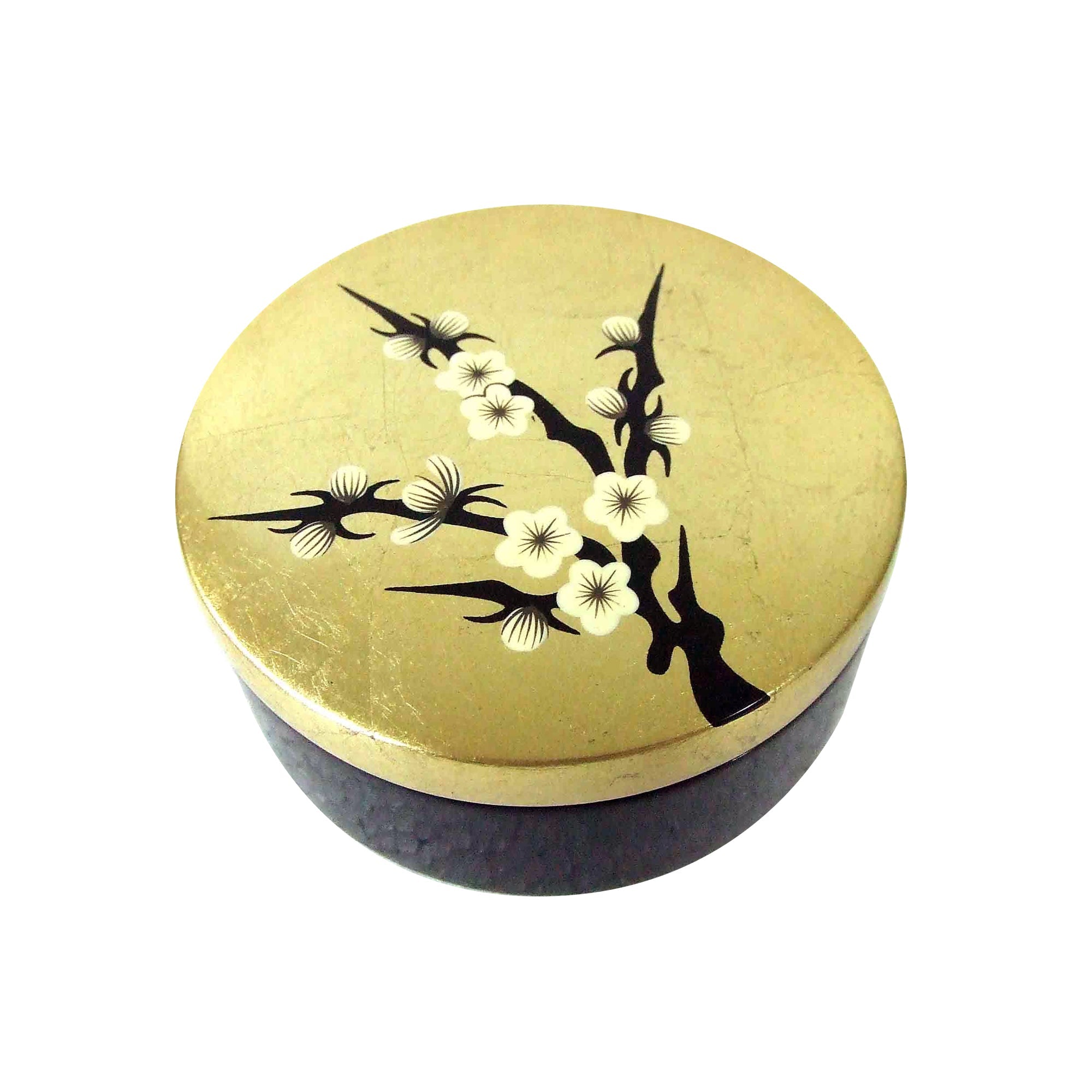 Trinket Box (Round), Cherry Blossom - Qua | Distinctive Gifts
