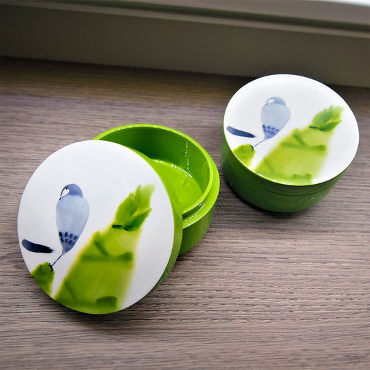 Trinket Box (Round), Joy (Bamboo) - Qua | Distinctive Gifts
