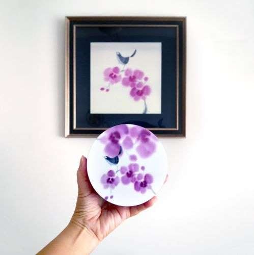 Trinket Box (Round), Joy (Orchid) - Qua | Distinctive Gifts