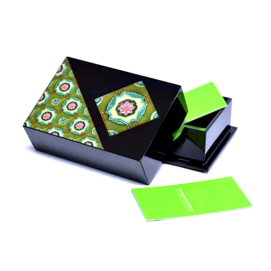 Business Card Box, Peranakan (Pink Lily) - Qua | Distinctive Gifts
