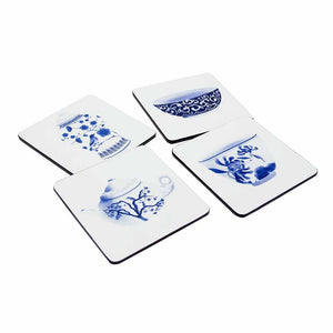 Coasters, Set of 4, Chinoiserie (Combo) - Qua | Distinctive Gifts