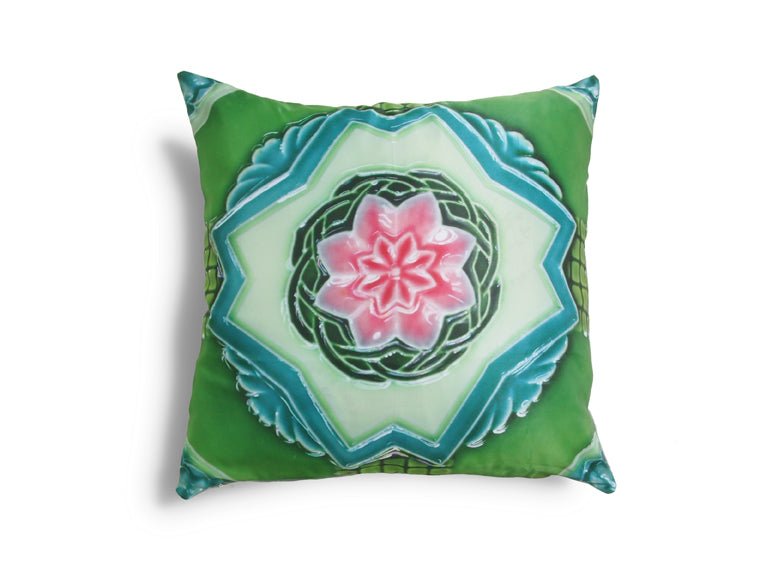 Cushion Cover, Peranakan (Pink Lily) - Qua | Distinctive Gifts