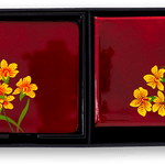 Desk Accessories B (Coaster, Set of 4 & Square Box) - Orchid - Qua | Distinctive Gifts