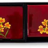 Desk Accessories B (Coaster, Set of 4 & Square Box) - Orchid - Qua | Distinctive Gifts