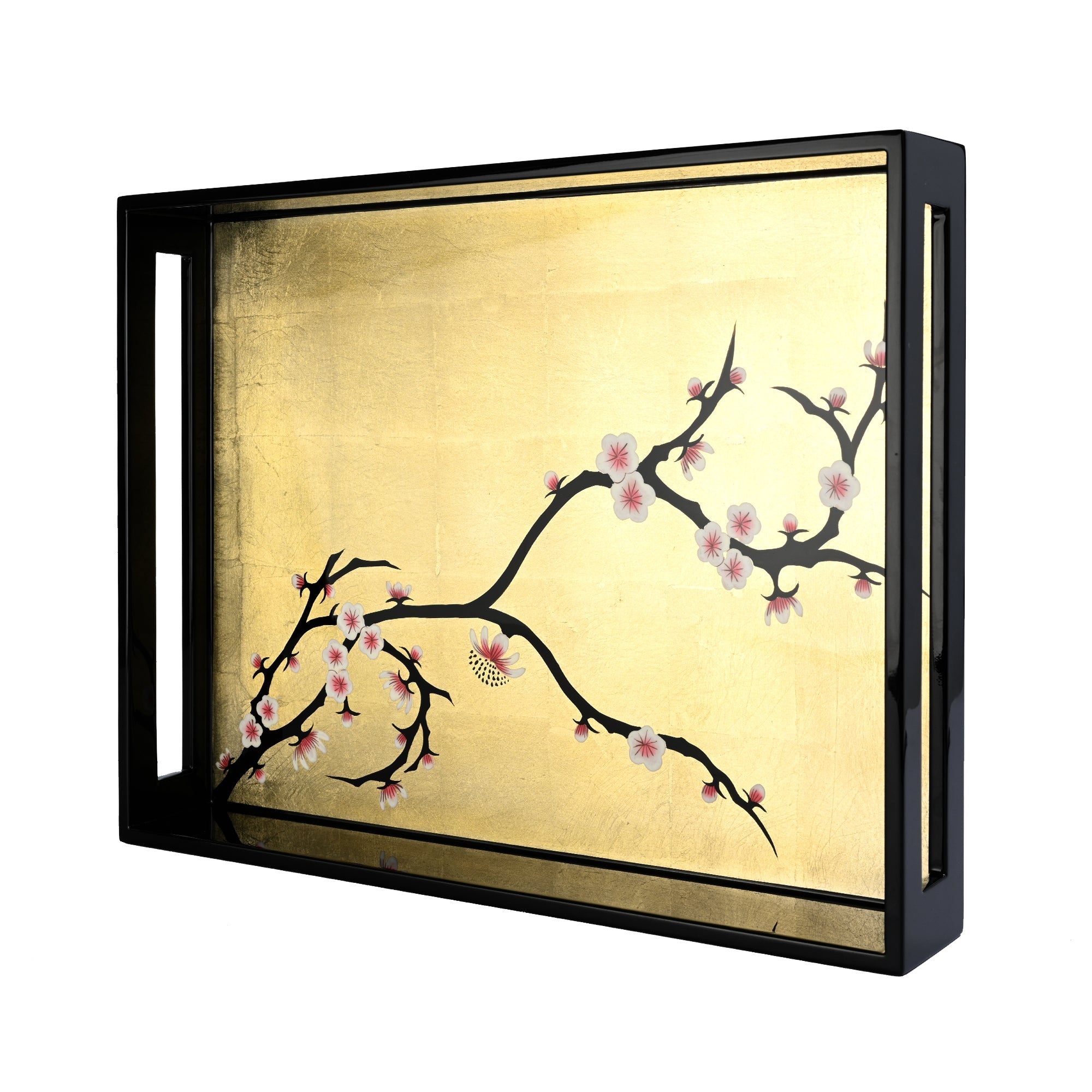 Rectangle Serving Tray, Cherry Blossom - Qua | Distinctive Gifts