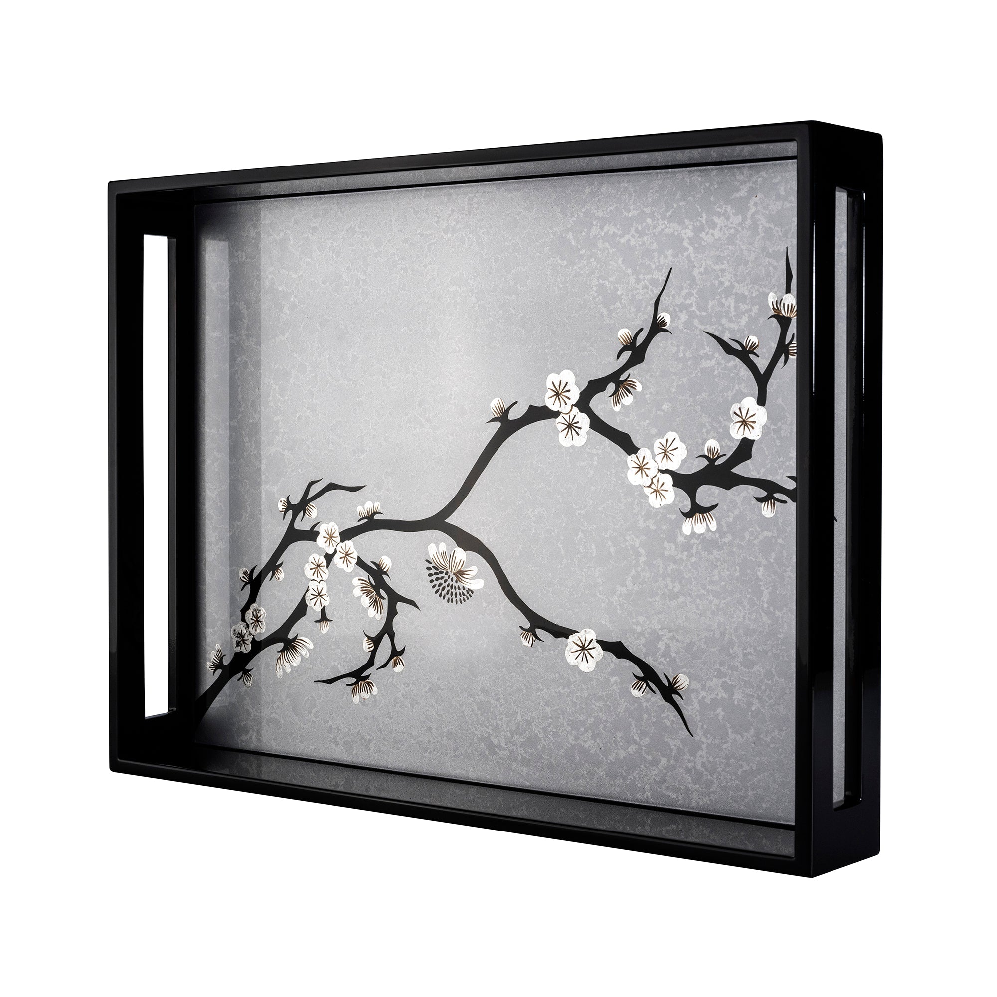 Rectangle Serving Tray, Cherry Blossom - Qua | Distinctive Gifts