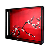 Rectangle Serving Tray, Cherry Blossom - Qua | Distinctive Gifts