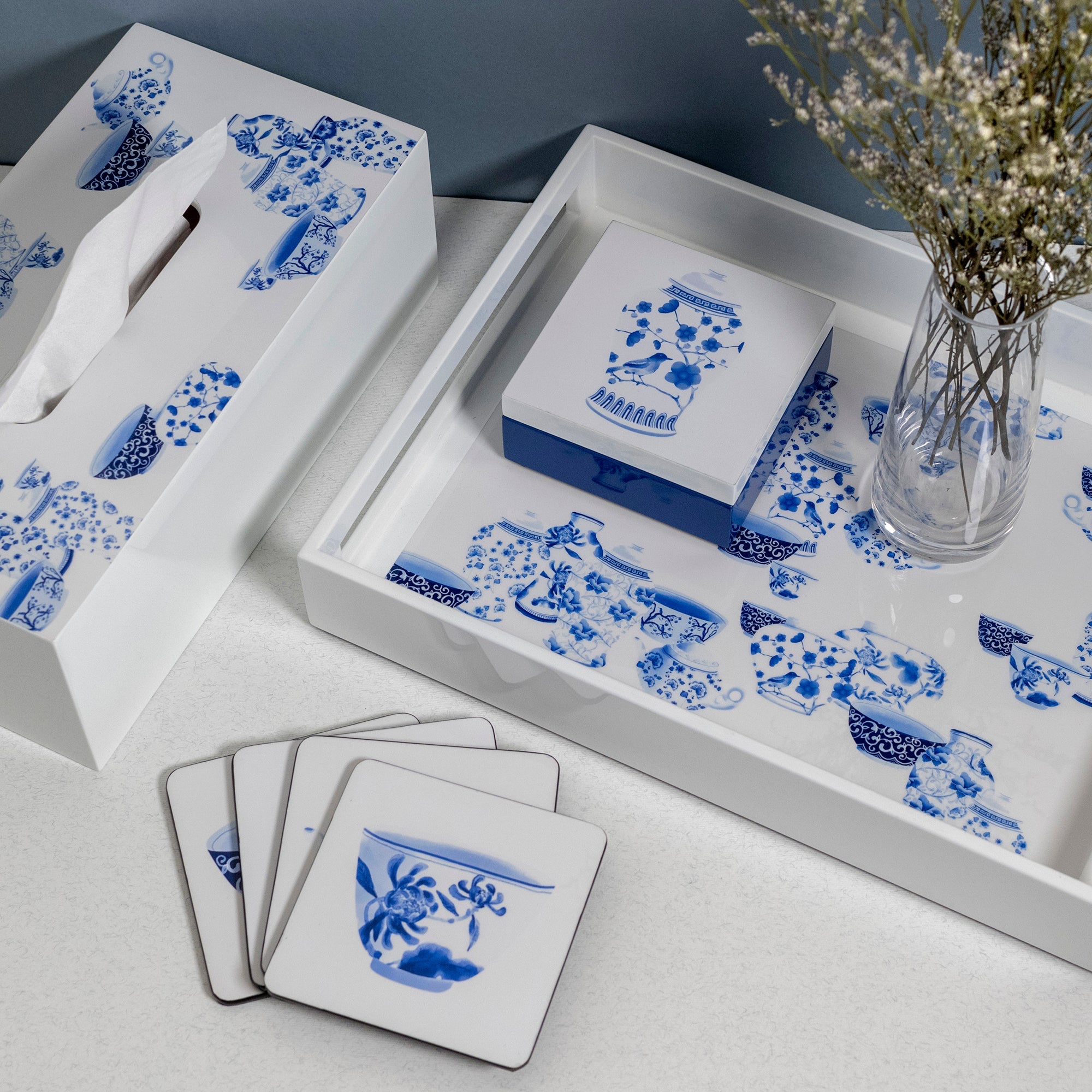 Serving Tray, Chinoiserie - Qua | Distinctive Gifts