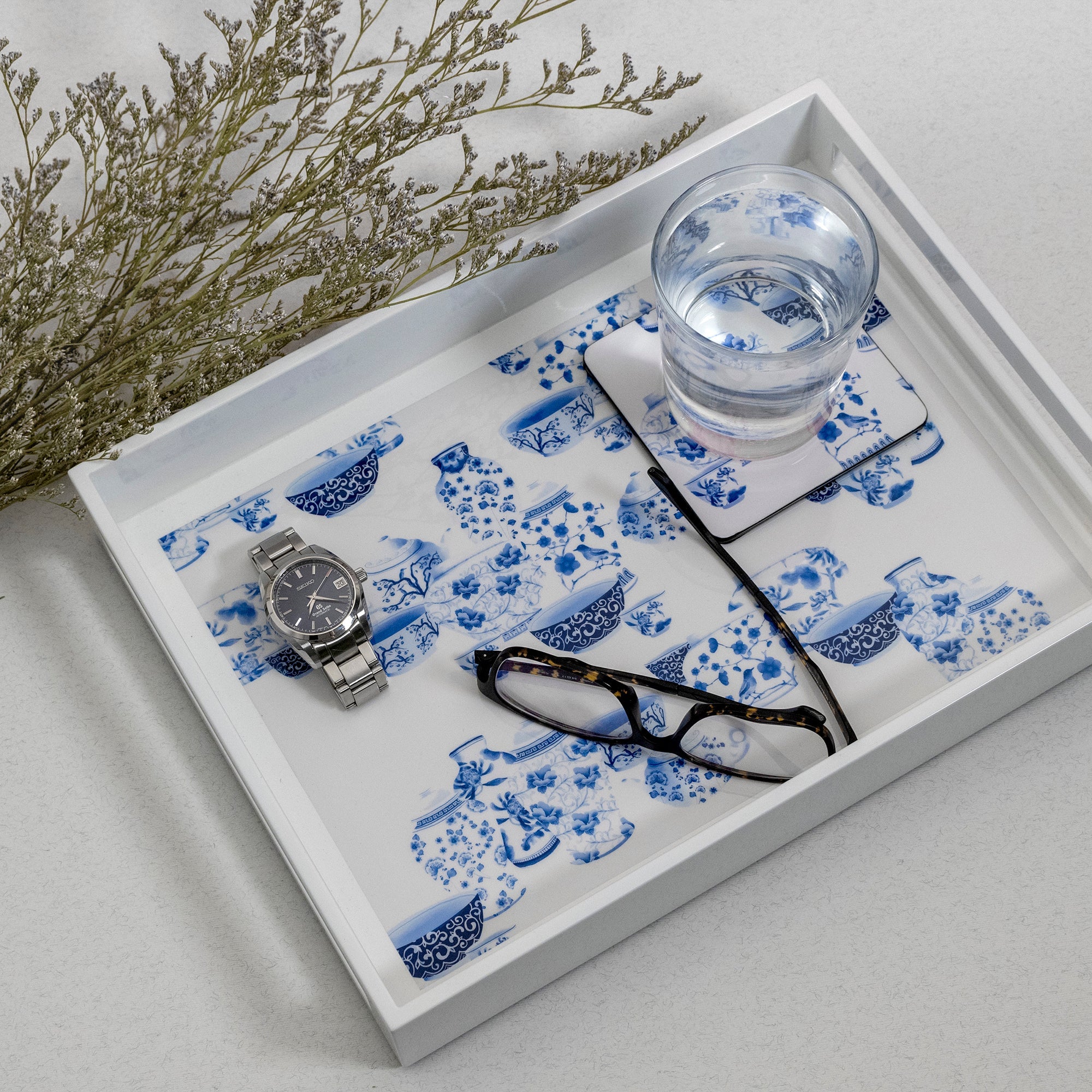 Serving Tray, Chinoiserie - Qua | Distinctive Gifts