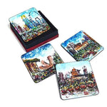 Set of 4 Coasters, Singapore City (Qua x ART:DIS) - Qua | Distinctive Gifts