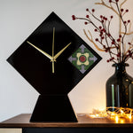 Table Clock, Peranakan (Red Peony) - Qua | Distinctive Gifts