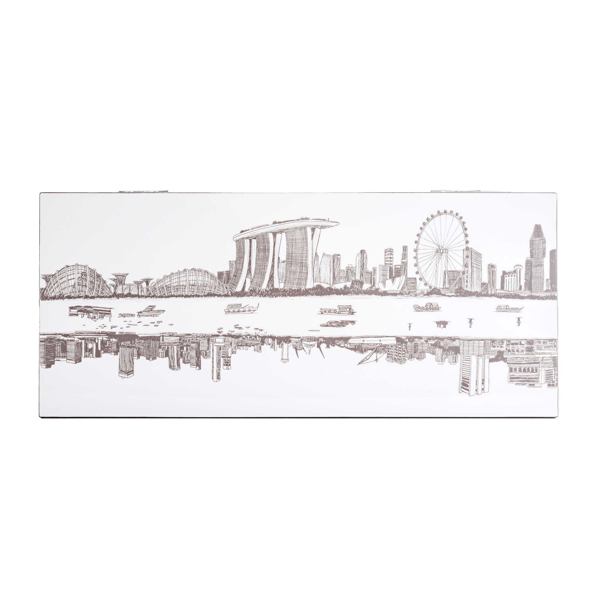Tea Box with 3 compartments, River Tales (Qua x ART:DIS) - Qua | Distinctive Gifts