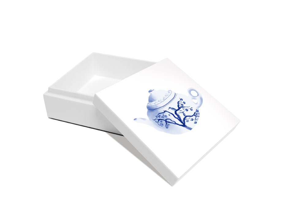 Trinket Box, Chinoserie (Teapot) - Qua | Distinctive Gifts