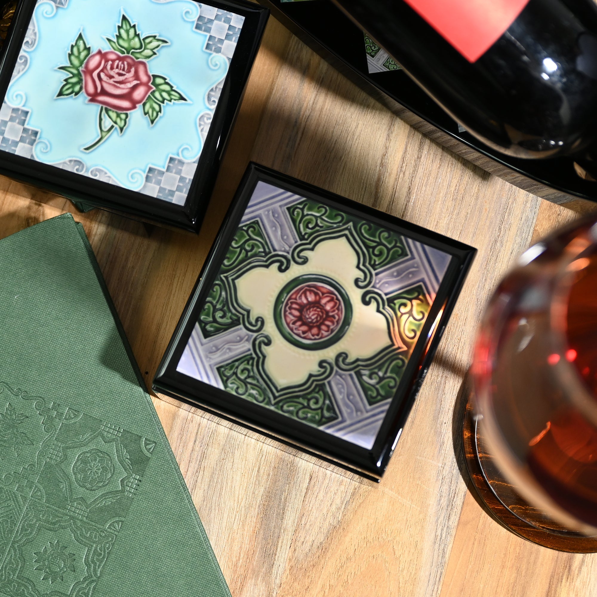 Trinket Box, Peranakan (Red Peony) - Qua | Distinctive Gifts